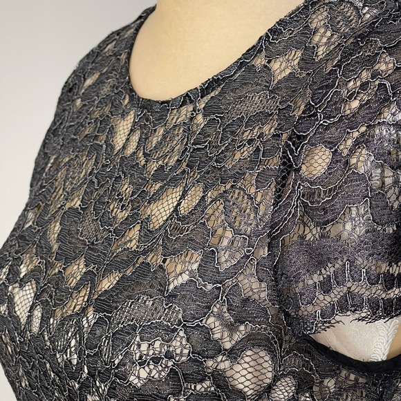 L'AGENCE Black Lace Midi Dress - Picture 6 of 14